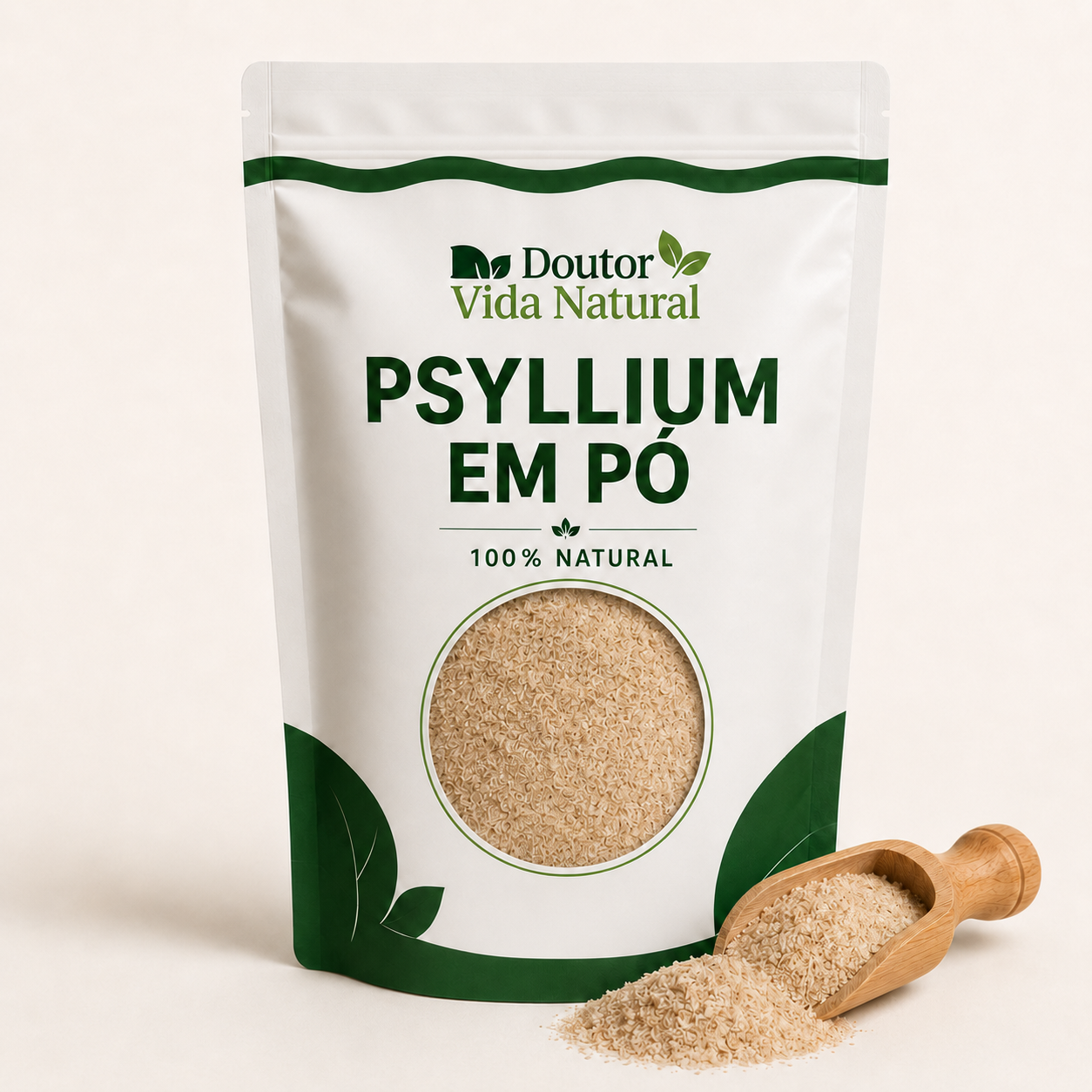 Psyllium em pó 100% Natural Rico em Fibra - Costa Nature Life