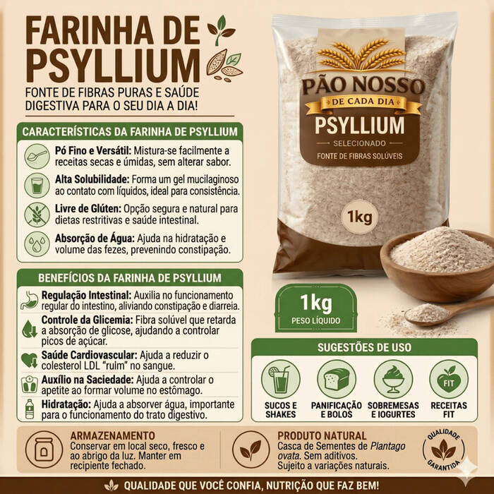 Psilium puro 1kg ( ) — Doutor Vida Natural