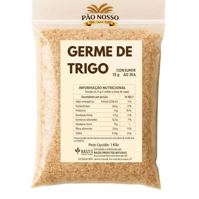Germe de Trigo Integral Premium - Qualidade Garantida - 1 KILO — Doutor Vida Natural