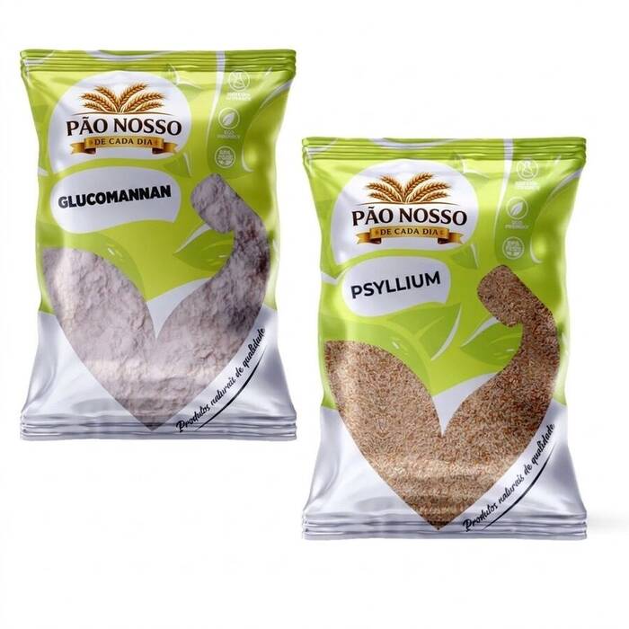 Glucomannan + Psyllium 100% Natural Fibras - P&P FIT