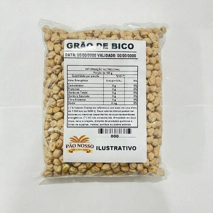 Grão de Bico Mexicano Graudo 12mm 1kg