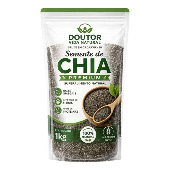 Semente De Chia Pura Premium - 1kg — Doutor Vida Natural